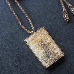 dendrite brass necklace (shade) 1枚目の画像