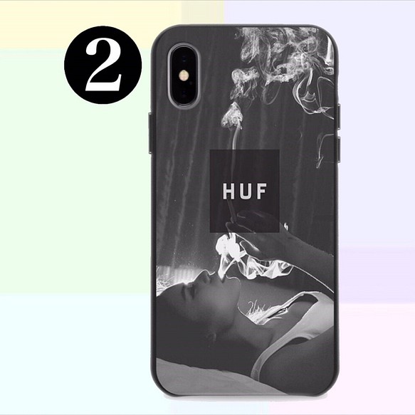 オリジナル画像で作成も可能】 HUF☆ iPhoneケース☆142 Xperia Garaxy