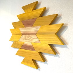 木製 ネイティブ柄 オルテガボード オルテガ柄 カリフォルニア雑貨 カリフォルニアスタイル 1枚目の画像