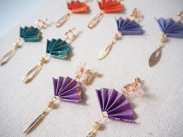 [Takumi Kobo] 2019初夏新品-Flowing Colorful Jewelry（越前和紙）-所有4種顏色 第1張的照片