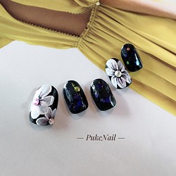 Puke Nail [No.171]深夜與鮮花♡Jail Nail Tip 第1張的照片