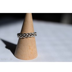 knitting silver925 ring (M) 1枚目の画像