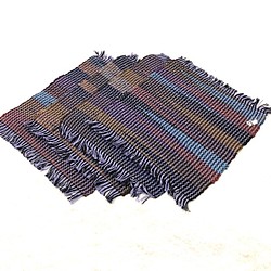 機織り手織り ランチョンマット 敷物 テーブルクロス テーブルセンター　1枚 1枚目の画像