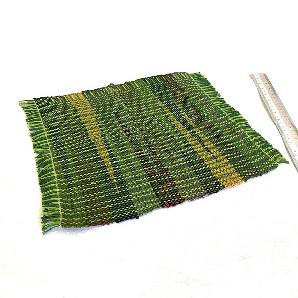 機織り手織り テーブルクロス敷物 1枚目の画像