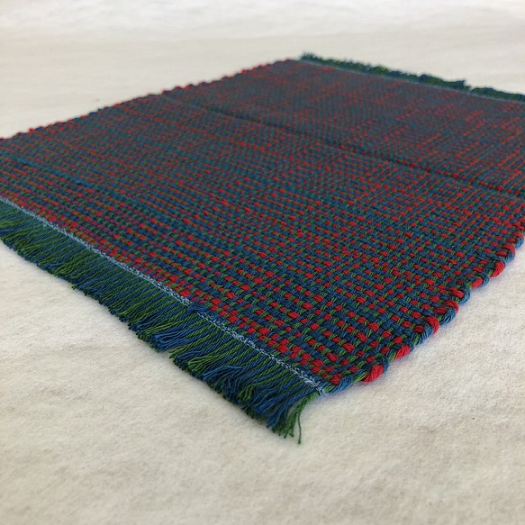 日本製　手織り機織りテーブルクロス テーブルセンター ランチョンマット敷物 1枚目の画像