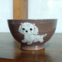 オーダーメイド☆犬茶ワン３頭書き(犬の写真を元に制作) 1枚目の画像
