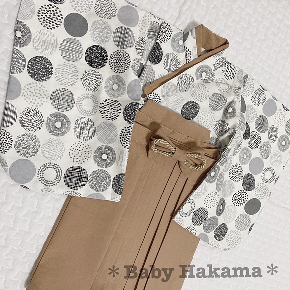momoさま専用 handmade baby HAKAMA 80-90cm