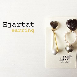 mori mitti様専用：Hjärtat - イヤリング 1枚目の画像