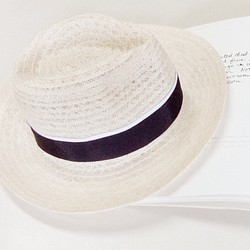 French linen hat(navy) 1枚目の画像