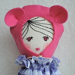 ピンク帽doll・ホルターネックワンピース 1枚目の画像