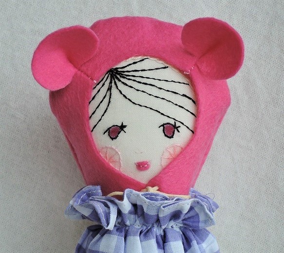 ピンク帽doll・ホルターネックワンピース 1枚目の画像