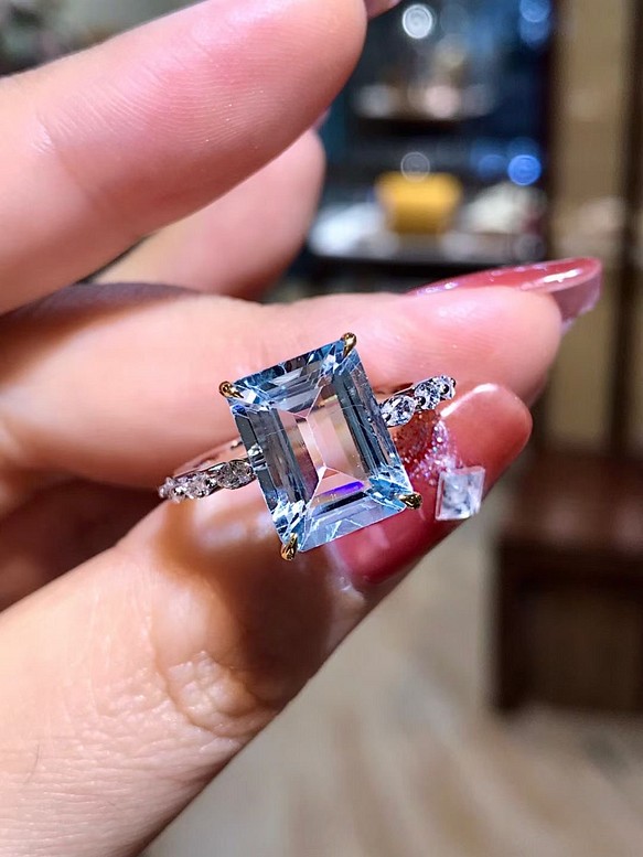 品質は非常に良い 【天然】アクアマリン ルース 3.92ct | www