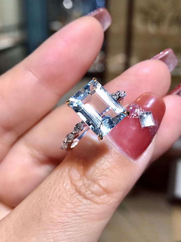 品質は非常に良い 【天然】アクアマリン ルース 3.92ct | www