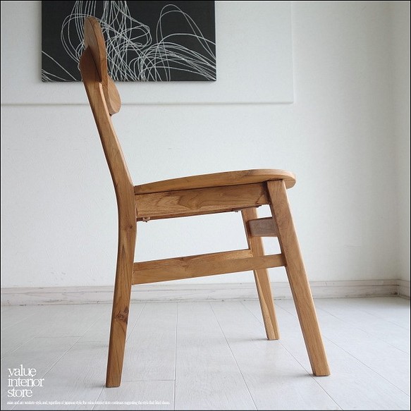 チークオーバルチェアN イス 椅子 総無垢 ダイニングチェア 手作り ナチュラル 天然木 素朴 シンプル ハンドメイド 椅子（チェアー