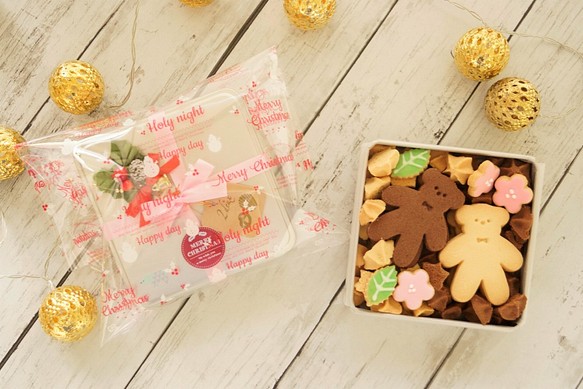 Creema限定 クリスマスラッピング くまさんクッキー増量 さくさく くま缶 かわいいお茶菓子でほっと一息 スイーツ お菓子 パン 2 Deux 通販 Creema クリーマ ハンドメイド 手作り クラフト作品の販売サイト