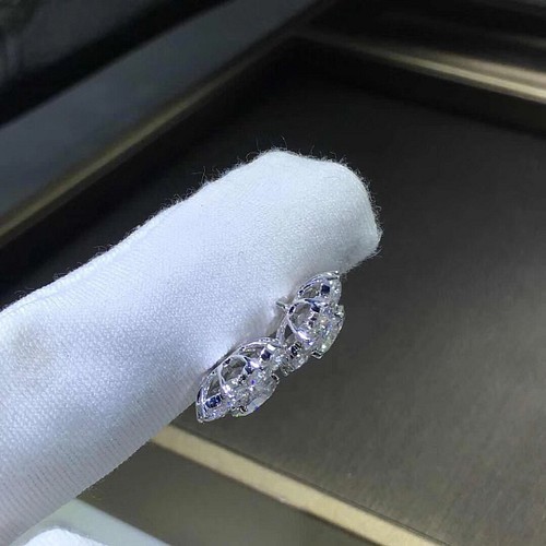 豪華仕様】サンフラワー ダイヤモンド ピアス K18WG ピアス（スタッド