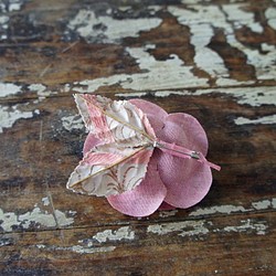 リネン・バラコサージュ[ピンク]mediumroselinenpink 3枚目の画像
