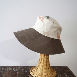Leisa·帽子[刺繡兔子·粉紅色米色] C273兔子1265 Beigemix 第1張的照片