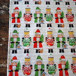 バンダナハンカチ[アメリカ製サンタくるみ割り人形クリスマス] H033nutscracker 1枚目の画像