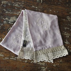 巴比龍圍巾[刺繡/紫色] M511423紫色 第1張的照片