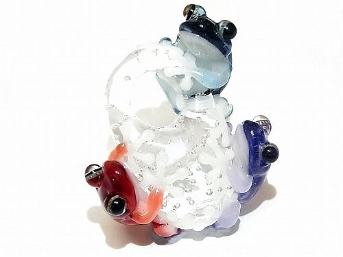趣四【kengtaro】青蛙硼矽玻璃工匠作家青蛙青蛙藝術 第1張的照片
