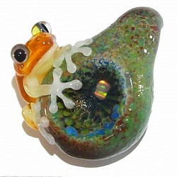 『 彩 いろどり (弐) 』【 kengtaro / ケンタロー 】 カエル ボロシリケイトガラス 職人 作家 蛙 　和 1枚目の画像