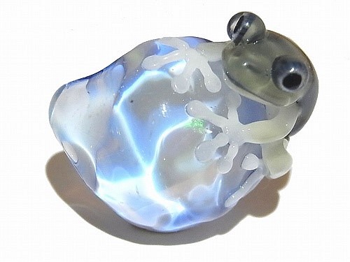 水（VOL.2）[kengtaro /健太郎]青蛙硼矽酸鹽玻璃工匠作家蛙青蛙青蛙一個點 第1張的照片