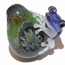 “阿約多羅（5）”【恆太郎/健太郎】日本硼矽酸鹽玻璃工藝品青蛙寶石 第1張的照片