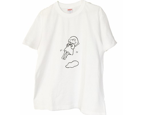 浮かぶ女の子イラストTシャツ Tシャツ ciptacikap(チプタチカプ） 通販