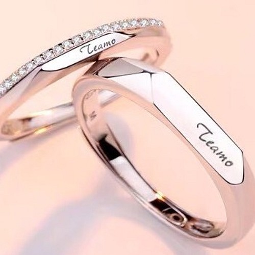 ✨人気✨ペアリングフリーサイズ【セット】結婚指輪　リング　カップル　シルバー　刻印　ペア