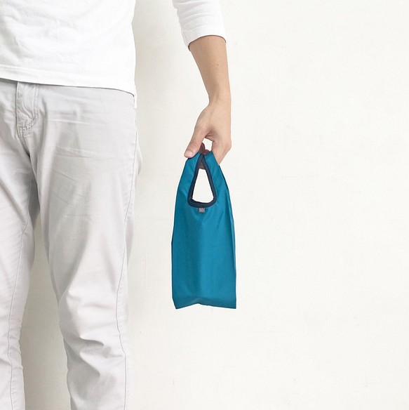 U1 一號購物袋 / 靛藍 / 雙色【tē-á 簡單袋】 第1張的照片