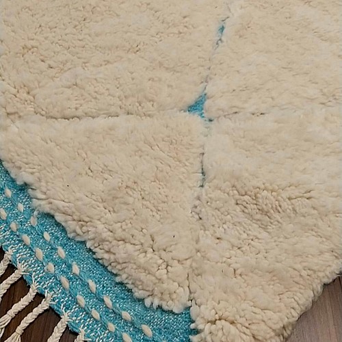 モロッコ ラグ rug ベニワレン ザナフィ ブルー カーペット・絨毯 