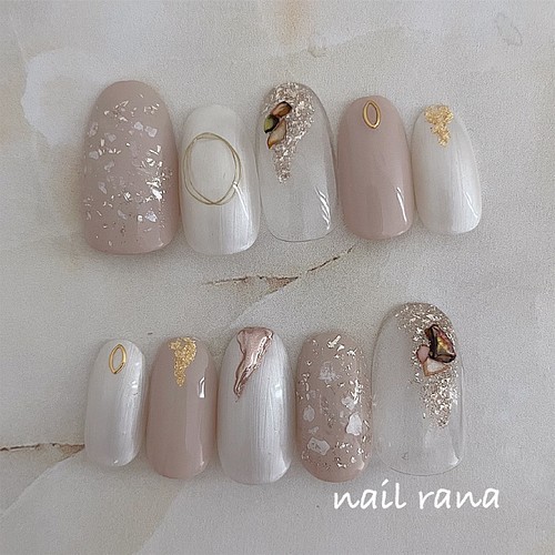 キレイめニュアンスネイル ネイルチップ（つけ爪） a.nail_felice 通販