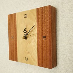 小さめ　木の壁掛け時計　Ⅱ 1枚目の画像