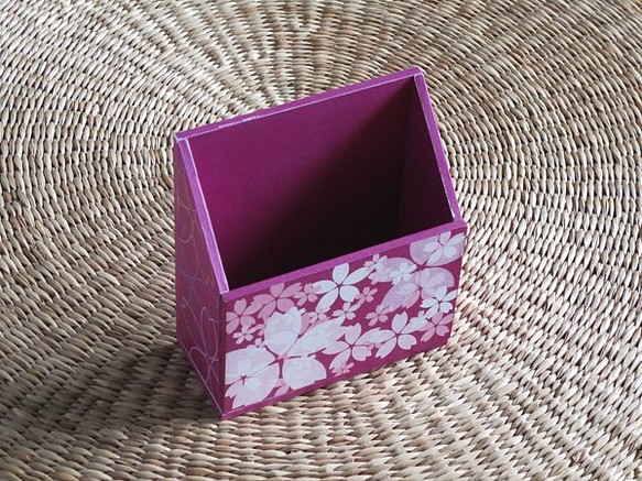 桜の携帯ホルダー（紫） 1枚目の画像