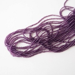 捷克夏洛特珠飾（13/0）透明紫水晶PECH01-CA /高級定制繡花線 第1張的照片
