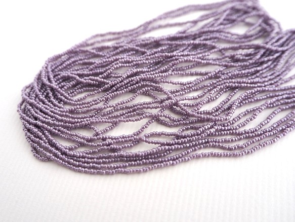 捷克種子珠（15/0）Opac紫水晶/高級時裝刺繡Luneville刺繡珠刺繡穿線器 第1張的照片