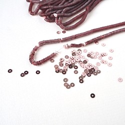 法國製造的亮片3毫米金屬粉色＃PA04-M.PK3 /高級定制刺繡Luneville刺繡螺紋 第1張的照片