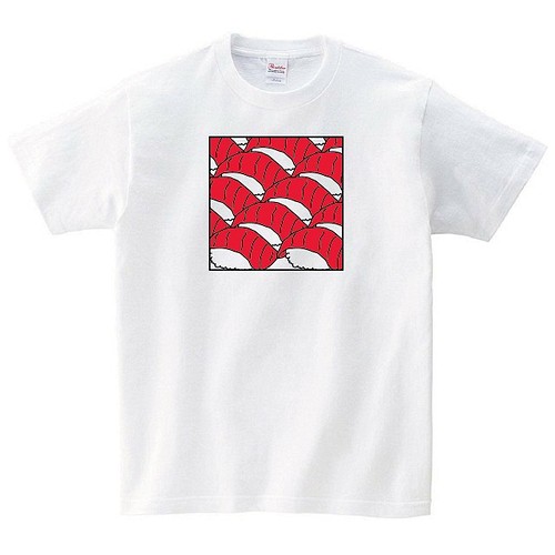 マグロ寿司 Tシャツ Tシャツ カットソー デザインtシャツ通販shortplate 通販 Creema クリーマ ハンドメイド 手作り クラフト作品の販売サイト