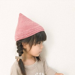 【子供用】★秋冬用★メリノウールの小人ちゃんの冬のとんがり帽子