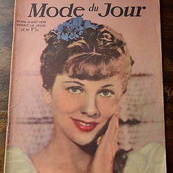 Mode du jour フランスアンティークモード雑誌 1枚目の画像