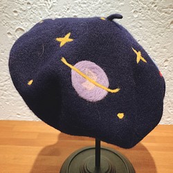Katachi Selected・「ジュピターの物語」羊毛フェルトのベレー帽 1枚目の画像