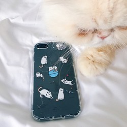 貓星人氣墊手機殻 IPhone Case 第1張的照片