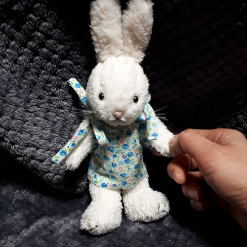 ワンピースを着たウサギちゃん ぬいぐるみ Hiromi M 通販 Creema クリーマ ハンドメイド 手作り クラフト作品の販売サイト