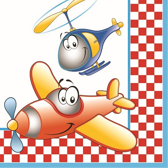 SDOG017701   Daisy ペーパーナプキン 飛行機 1枚目の画像