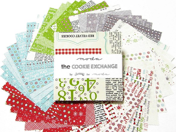 USAコットン moda charmpack 42枚セットThe Cookie Exchange 1枚目の画像