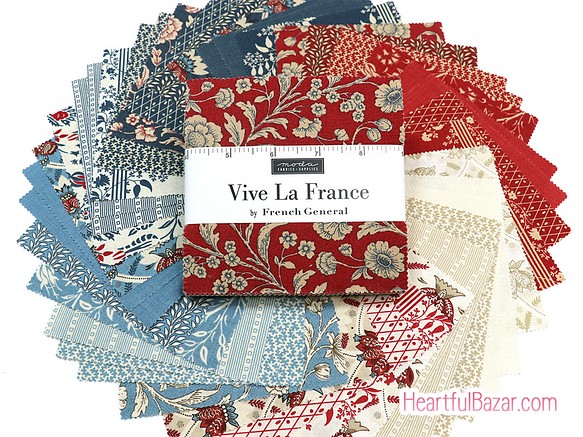 USAコットン moda charmpack 42枚セット Vive La France 1枚目の画像