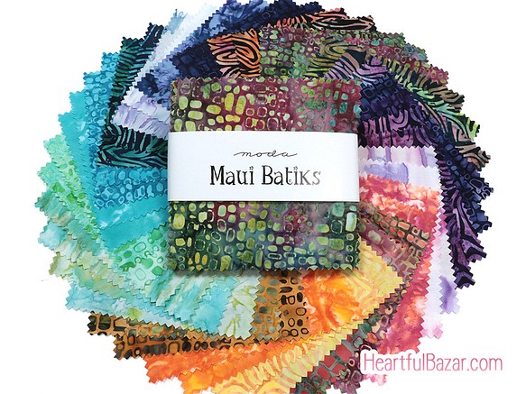 USAコットン moda charmpack 42枚セット Maui Batiks 1枚目の画像