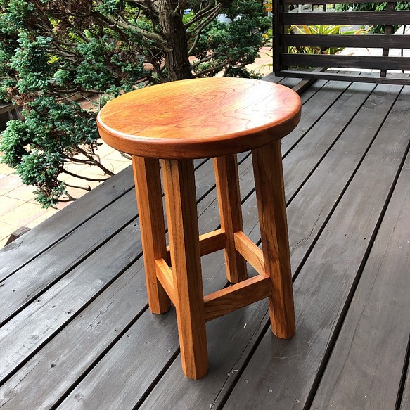 アウトレット 丸椅子 丸スツール 木製スツール 天然木 椅子（チェアー