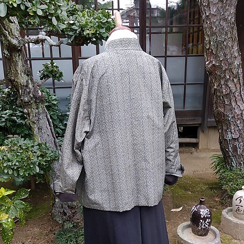着物リメイク 紬のリバーシブルジャケット コート・ジャケット 古布華 
